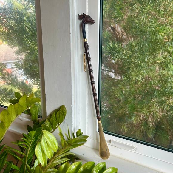 Vintage Italian Giraffe Head Shoe Horn – RC 1867 – 21” Length - Picture 8 of 12